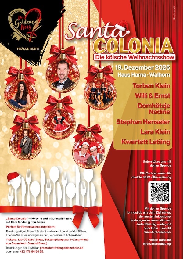 Flyer Santa Colonia Weihnachtsshow